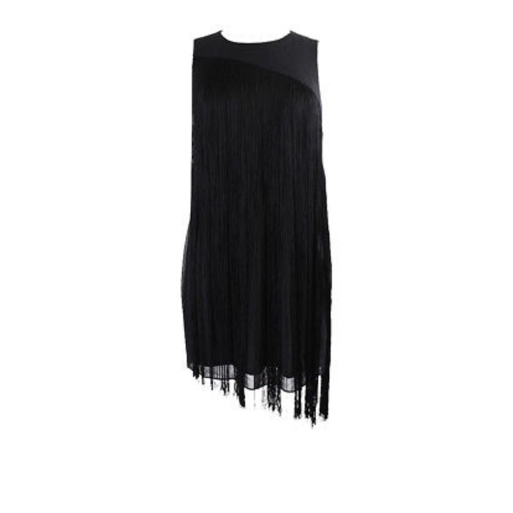 Rachel Roy Small Asymmetrical Fringe Shift Dress